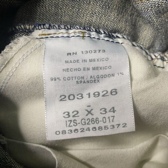 LEE Premium Select Jeans Straight Leg Regular Distressed Medium Wash Mens 32x34 - Picture 5 of 9